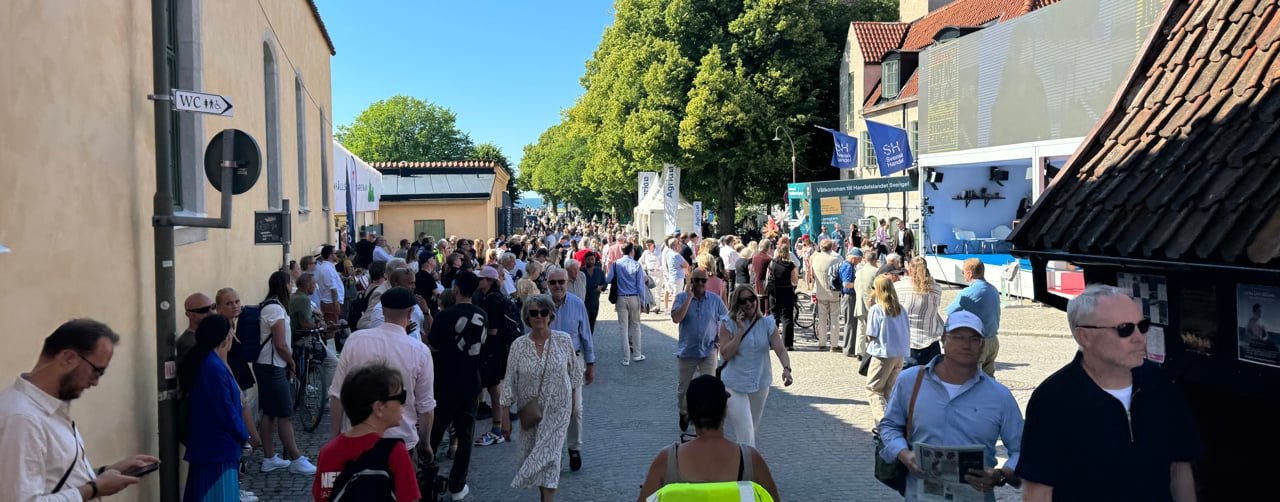 Bild från Visby under Almedalsveckan. 